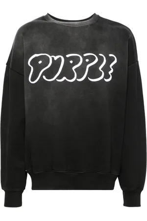 Purple Brand Sudadera con logo afelpado