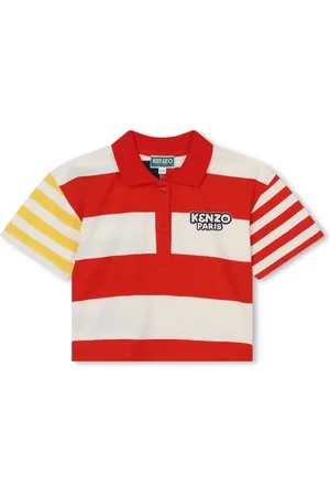Kenzo Playera tipo polo con rayas estampadas