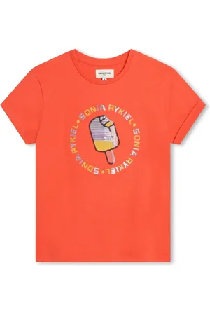 Sonia Rykiel Enfant Playera con detalles del logo