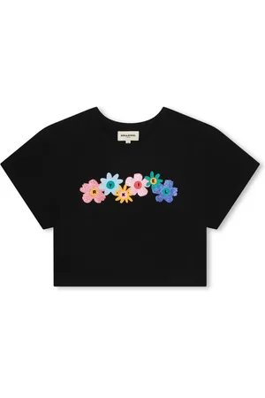 Sonia Rykiel Enfant Playera con logo y estampado floral