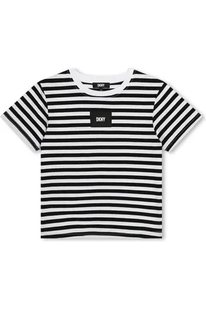 DKNY Playera con rayas estampadas