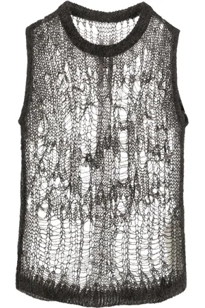 Rick Owens Top de tejido flojo Spider