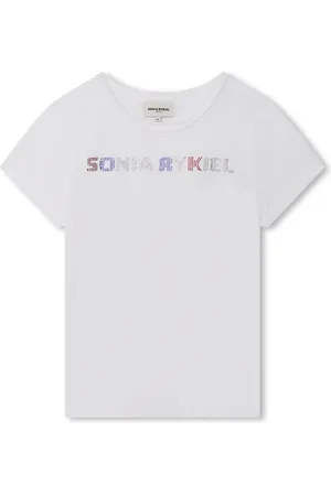 Sonia Rykiel Enfant Playera con detalles del logo