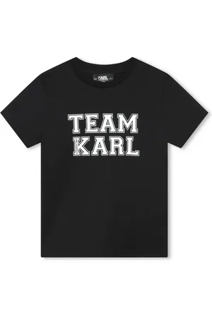 Karl Lagerfeld Playera con eslogan estampado