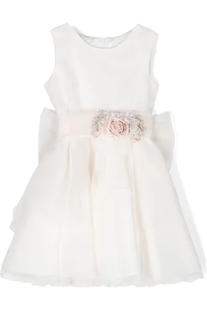 Mimilù Vestido acampanado con aplique floral