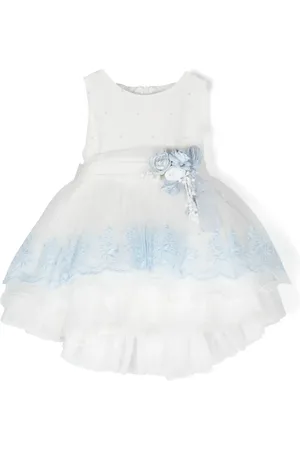 Mimilù Vestido de tul con aplique de flores