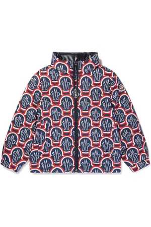 Moncler Chamarra capitonada con logo estampado