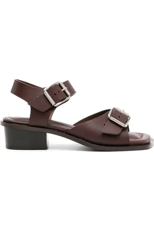 LEMAIRE Sandalias con hebilla y tacón de 35mm