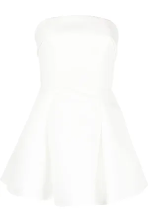 Amsale Vestido corto con diseño plisado