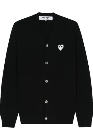 Comme des Garçons Cárdigan con parche de corazón