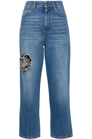 Stella McCartney Jeans con detalles de cristal