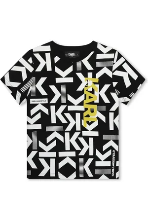 Karl Lagerfeld Playera con logo estampado