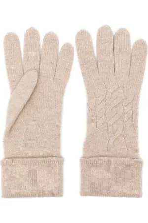 N.PEAL Guantes tejido de ochos de cachemira