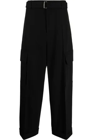 SONGZIO Pants anchos con dobladillo vuelto
