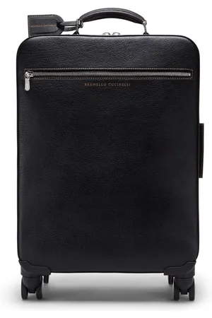Brunello Cucinelli Maleta con logo en relieve