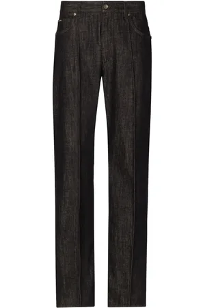 Dolce & Gabbana Jeans anchos con aplique del logo