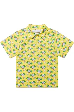 Rachel Riley Playera tipo polo con estampado de coco