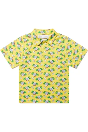 Rachel Riley Playera tipo polo con estampado de coco