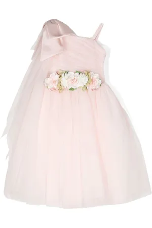 COLORICHIARI Vestido con aplique floral