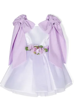 COLORICHIARI Vestido con aplique floral