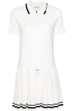 Moncler Vestido corto tejido estilo playera tipo polo