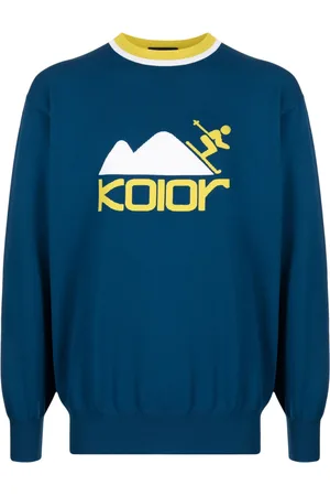 Kolor Suéter tejido con logo en intarsia