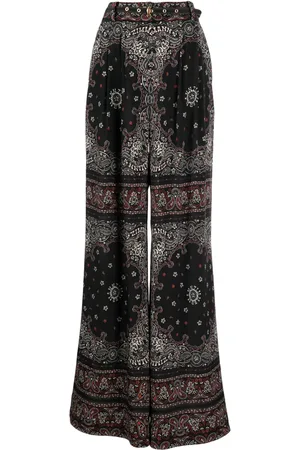 ZIMMERMANN Pantalones anchos con motivo de bandana