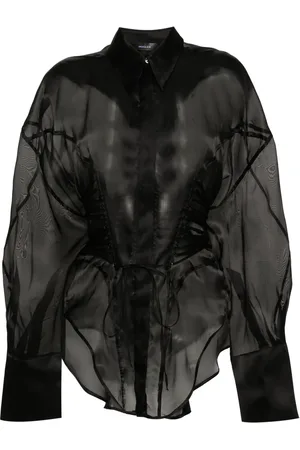 MUGLER Camisa con cordones