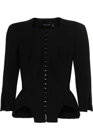 MUGLER Chamarra corta con diseño de corset