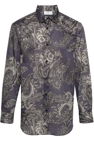 Etro Camisa con estampado de cachemira