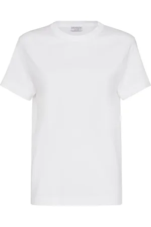 Brunello Cucinelli Playera con ribete Monili