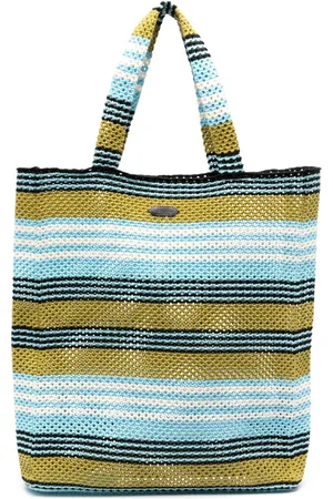 Lanvin Tote de crochet con motivo de rayas