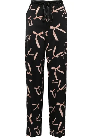 Pinko Pantalones anchos con estampado gráfico