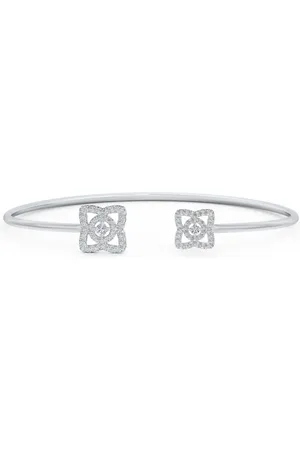 De Beers Pulsera Enchanted Lotus en oro blanco de 18kt con diamantes
