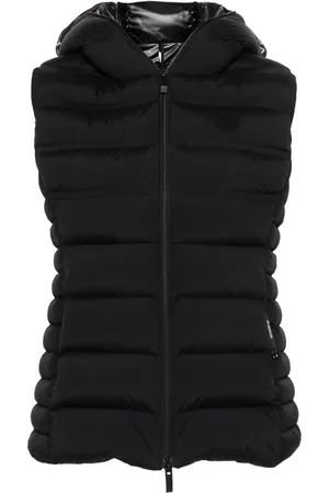 Moncler Chaleco capitonado con parche del logo