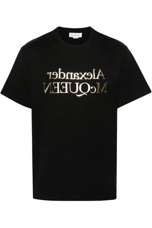 Alexander McQueen Playera con estampado Reflected Logo