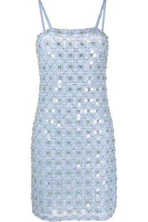 P.A.R.O.S.H. Vestido corto Ginnycon detalles de strass