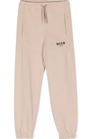 Msgm Pants con logo estampado