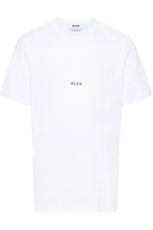 Msgm Playera con logo estampado
