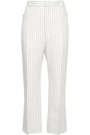 Tom Ford Pantalones rectos con rayas estampadas