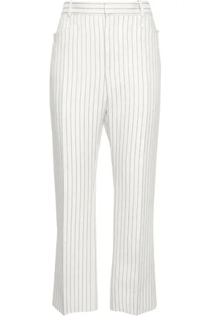 Tom Ford Pantalones rectos con rayas estampadas