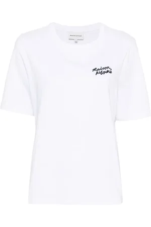 Maison Kitsuné Playera con logo bordado