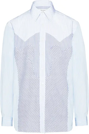Maison Margiela Camisa Yoke con rayas estampadas