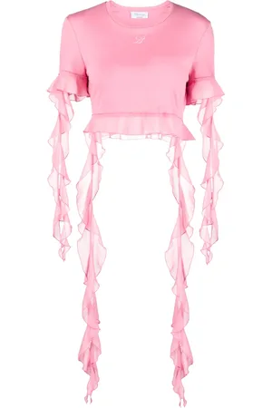 BLUMARINE Blusa con logo bordado