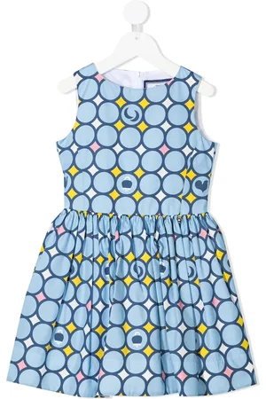 Simonetta Vestido sin mangas con estampado geométrico