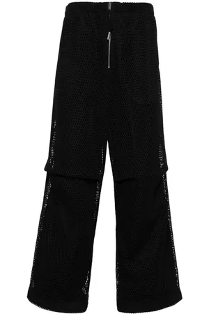 Jil Sander Pantalones de tejido flojo a capas