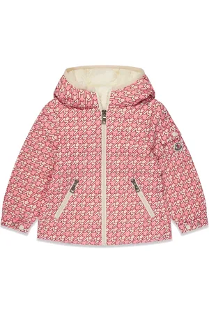 Moncler Chamarra con capucha y logo estampado