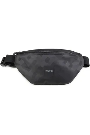 HUGO BOSS Cangurera con monograma estampado