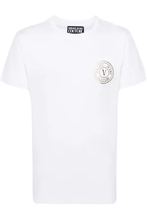 VERSACE Playera con logo afelpado
