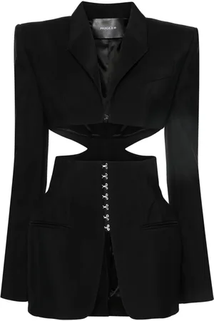 MUGLER Blazer con detalles de aberturas